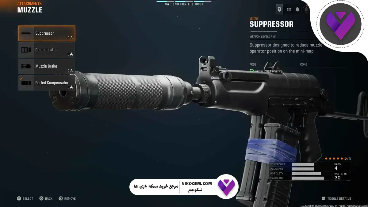اتچمنت Groza بدون ریکویل سیزن ۶ کالاف دیوتی موبایل