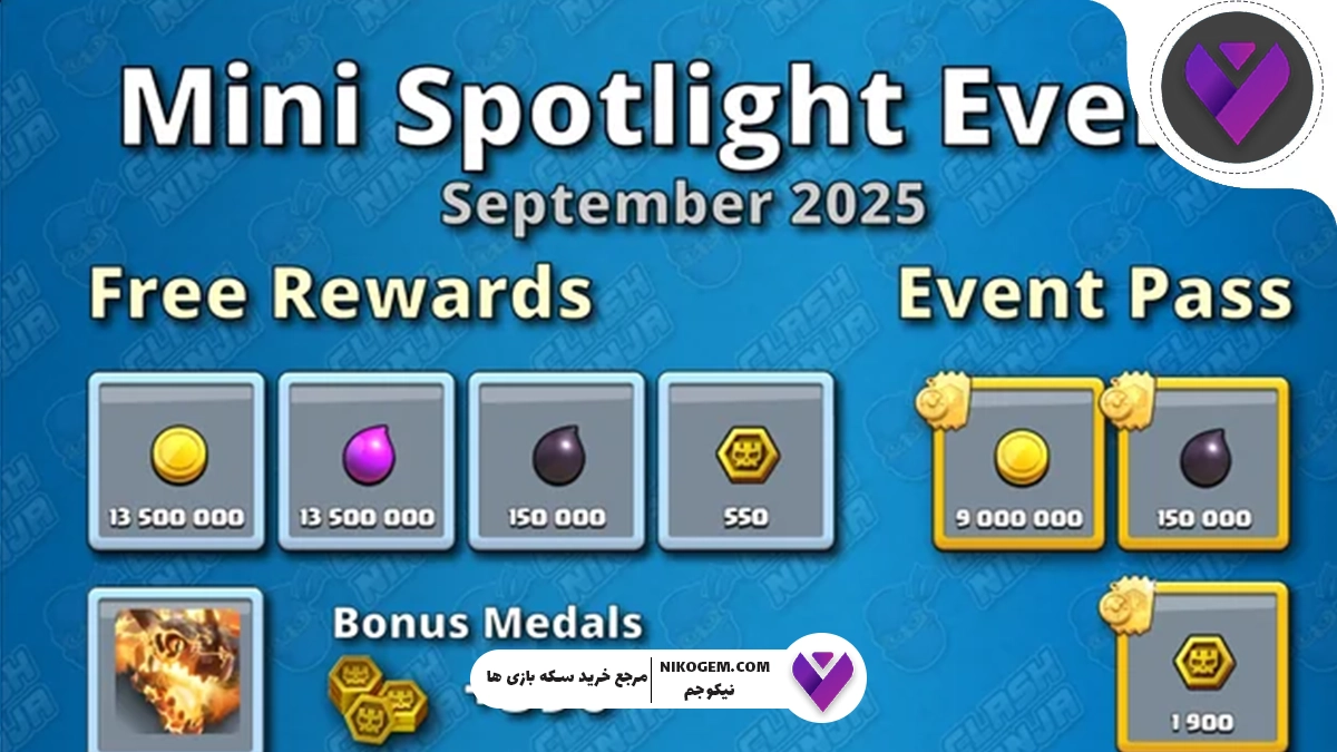 رویداد Mini Spotlight سپتامبر 2025 کلش اف کلنز : بررسی کامل