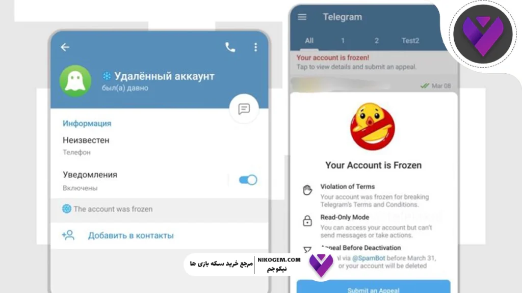 چرا اکانت تلگرام فریز میشود + راه های رفع آن
