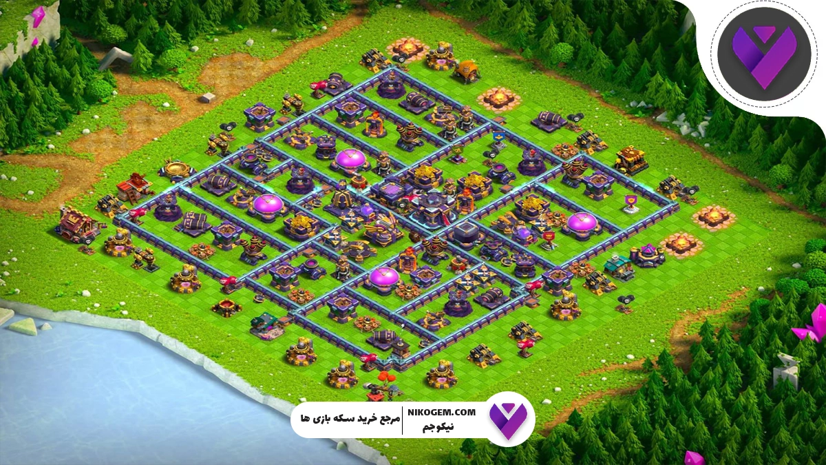 بهترین چیدمان دفاعی برای کلن وار کلش 2025 + معرفی مپ وار برای تان هال 10 به بالا