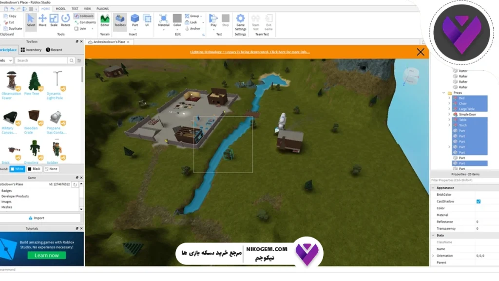 آموزش ساخت بازی در Roblox Studio برای مبتدی‌ها و حرفه‌ای‌ها | ۲۰۲۵