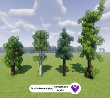 آموزش ساده ساخت درخت در ماینکرفت برای مبتدی‌ها