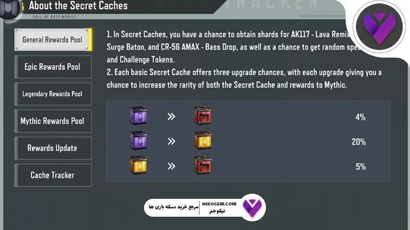 Secret Cache کالاف
