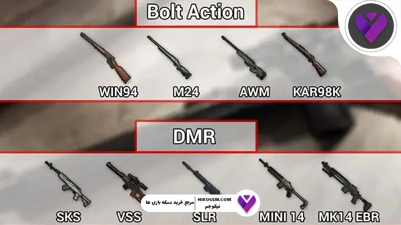 بولت اکشن رایفل در پابجی